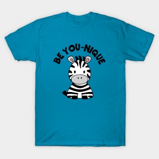 Be You-nique - Kawaii Cute Zebra T-Shirt